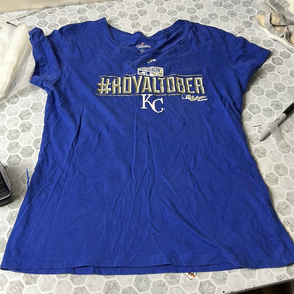 Majestic Large Kansas City Royals Short Sleeve Graphic T Shirt